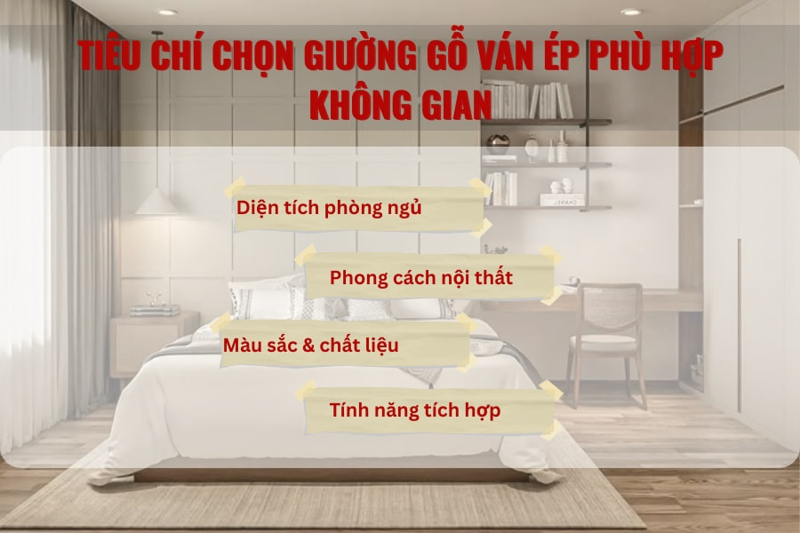 Tiêu chí chọn giường gỗ ván ép phù hợp không gian Tiêu chí chọn giường gỗ ván ép phù hợp không gian