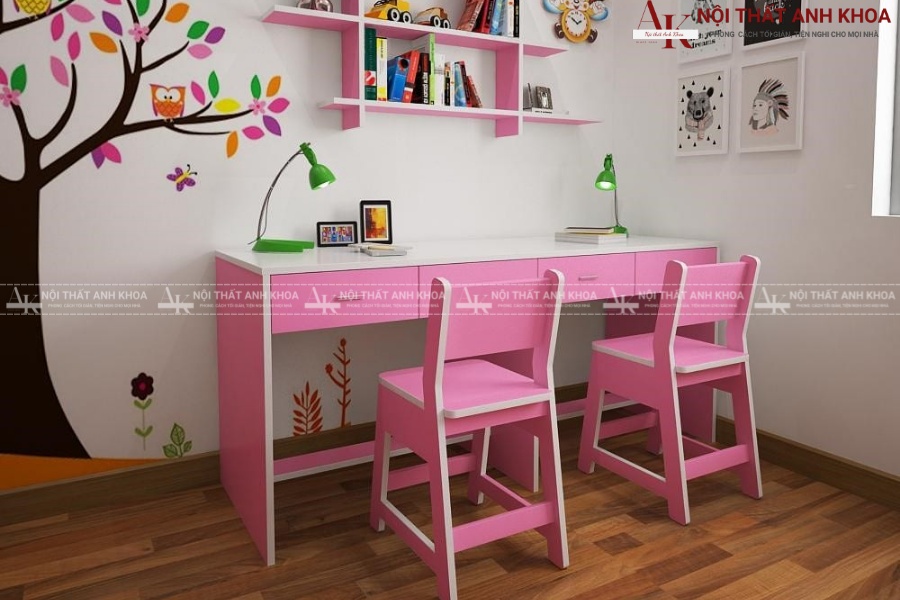 Bàn học dành cho trẻ nhỏ (Mầm non - Lớp 1) Bàn học dành cho trẻ nhỏ (Mầm non - Lớp 1)