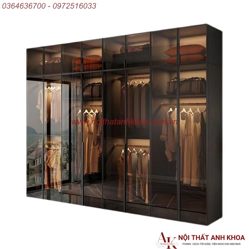 Tủ Quần Áo Cánh Kính Gỗ Công Nghiệp Khung Nhôm Xingfa Cao Cấp Giá Rẻ Tủ Quần Áo Cánh Kính Gỗ Công Nghiệp Khung Nhôm Xingfa Cao Cấp Giá Rẻ