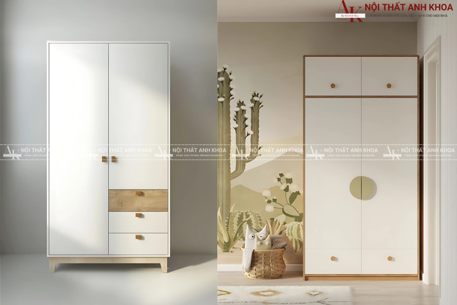Tủ quần áo nhựa 2 cánh - Giá rẻ gia đình Việt