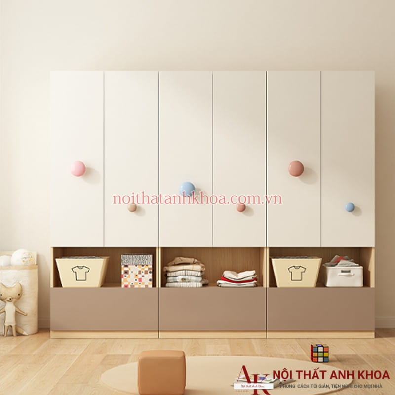Tủ Quần Áo Cho Bé Gỗ Công Nghiệp MDF Cao Cấp Hiện Đại Tủ Quần Áo Cho Bé Gỗ Công Nghiệp MDF Cao Cấp Hiện Đại