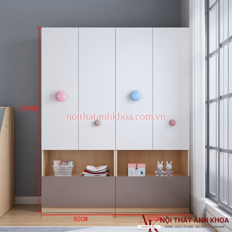 Tủ Quần Áo Cho Bé Gỗ Công Nghiệp MDF Cao Cấp Hiện Đại Tủ Quần Áo Cho Bé Gỗ Công Nghiệp MDF Cao Cấp Hiện Đại