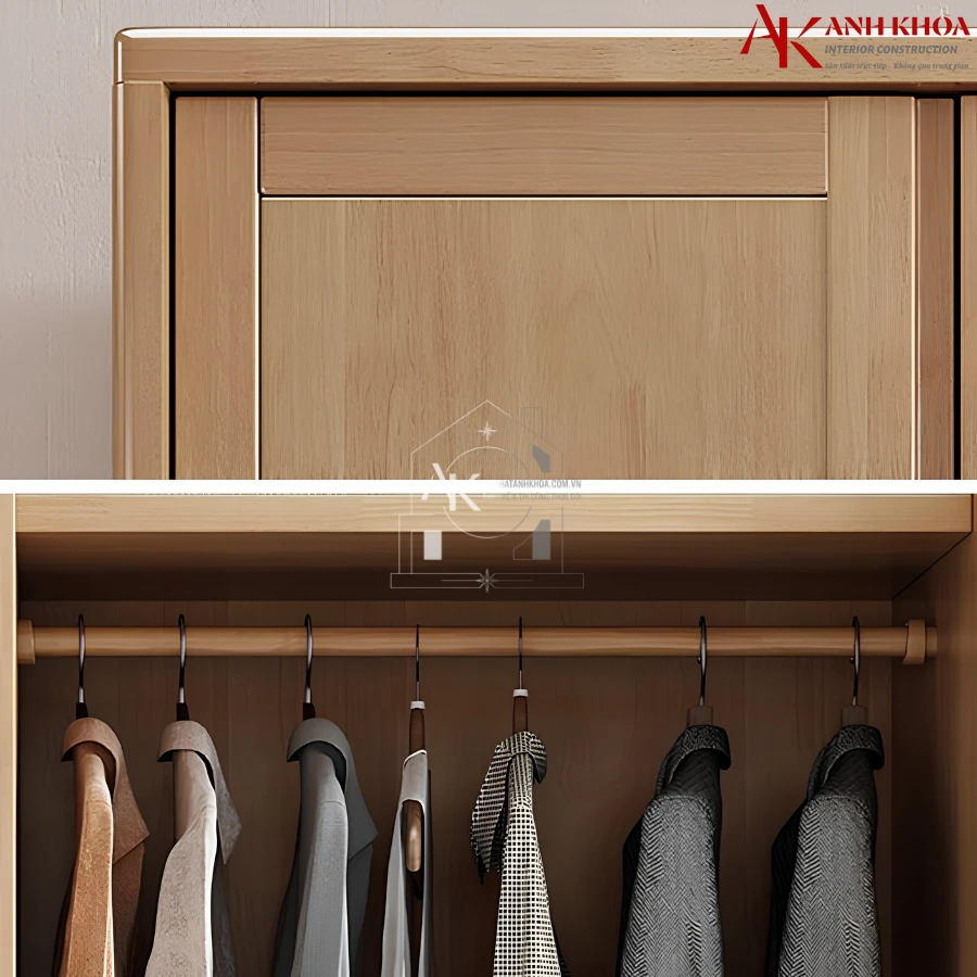 Tủ Áo Gỗ Cao Su Thiết Kế Hiện Đại Tủ Áo Gỗ Cao Su Thiết Kế Hiện Đại