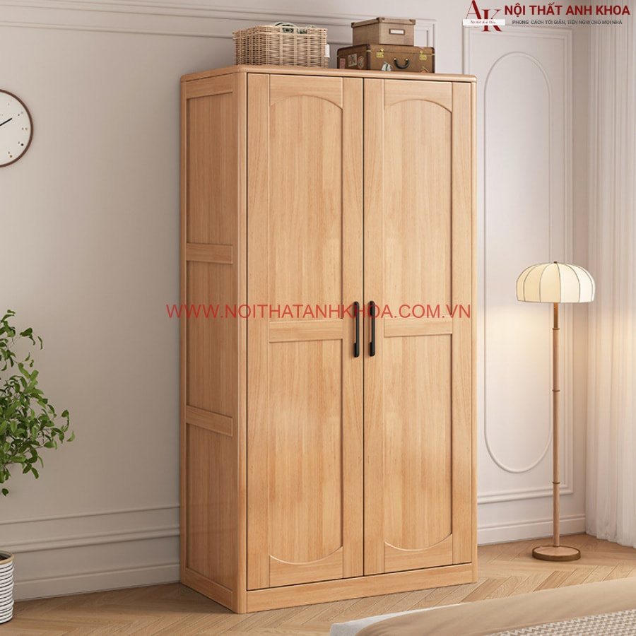 Tủ áo gỗ ghép phủ veneer sồi đẹp hiện đại Tủ áo gỗ ghép phủ veneer sồi đẹp hiện đại
