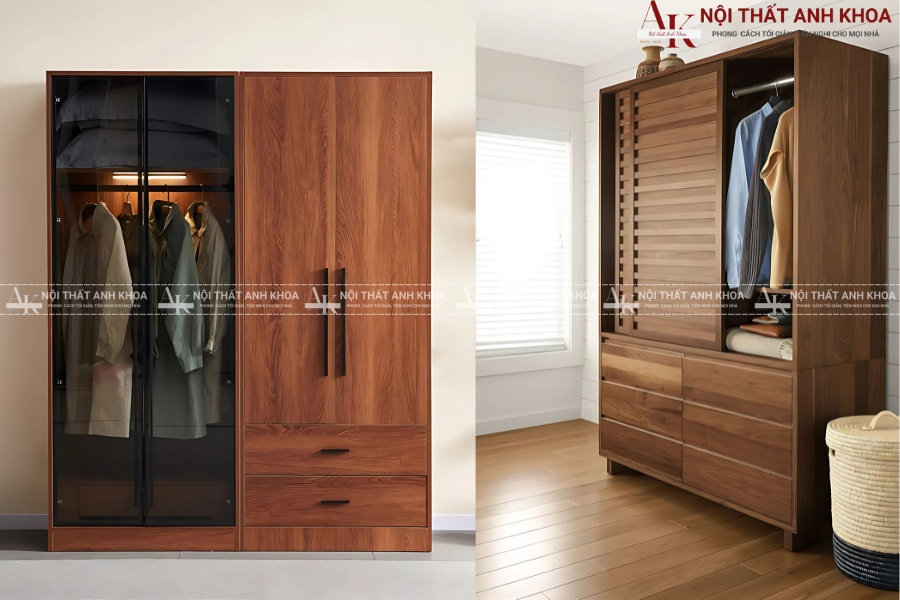 Mẫu tủ áo gỗ tự nhiên đẹp, bền, giá tốt Mẫu tủ áo gỗ tự nhiên đẹp, bền, giá tốt