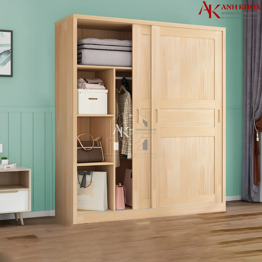 Tủ Áo Gỗ Tự Nhiên Thiết Kế Đa Năng Giá Tốt