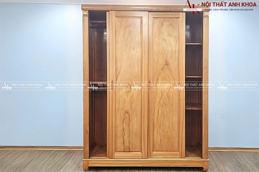 Mẫu tủ quần áo gỗ tự nhiên - Sản xuất theo yêu cầu Mẫu tủ quần áo gỗ tự nhiên - Sản xuất theo yêu cầu