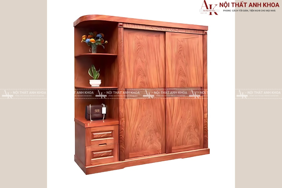 Mẫu tủ áo gỗ tự nhiên - Đơn giản mà sang  Mẫu tủ áo gỗ tự nhiên - Đơn giản mà sang