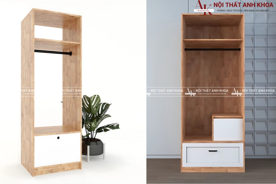 Tủ treo quần áo nhỏ gọn - Tối ưu mọi góc phòng Tủ treo quần áo nhỏ gọn - Tối ưu mọi góc phòng