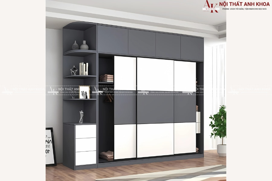 Tủ quần áo 3 cánh cửa lùa - Tối ưu hóa không gian sống Tủ quần áo 3 cánh cửa lùa - Tối ưu hóa không gian sống