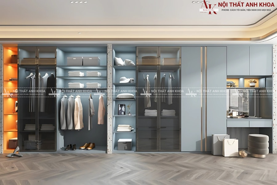 Tủ quần áo kịch trần - Đẹp tinh tế, công năng đầy đủ Tủ quần áo kịch trần - Đẹp tinh tế, công năng đầy đủ