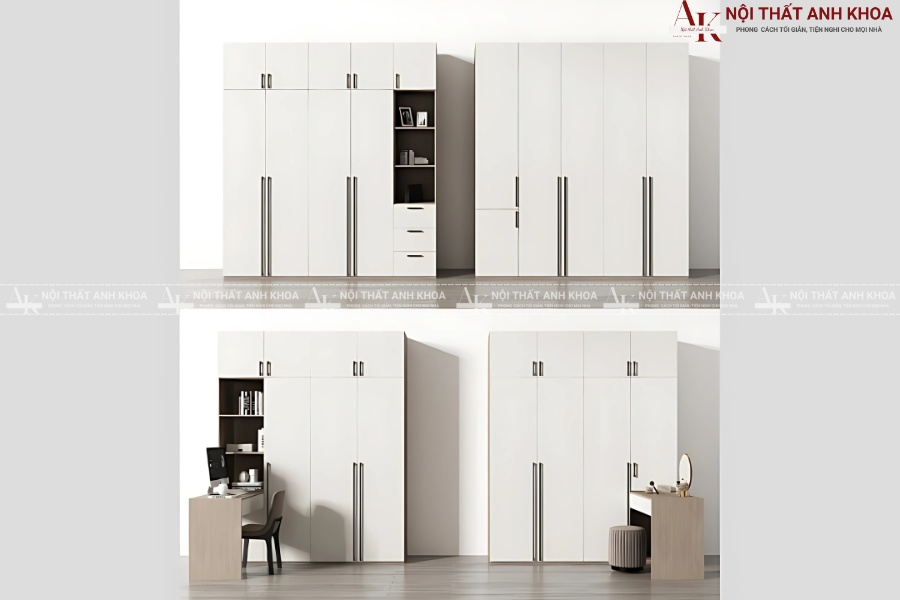 Bí quyết chọn tủ quần áo màu trắng phù hợp với nhà bạn Bí quyết chọn tủ quần áo màu trắng phù hợp với nhà bạn