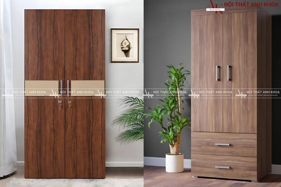 Thiết kế tủ quần áo có cánh - Phong cách tối giản