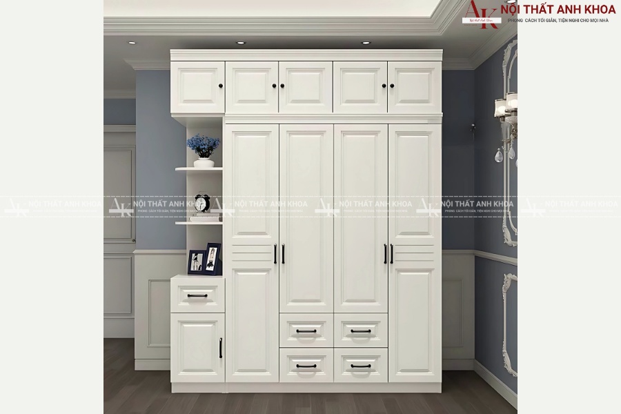 Thiết kế tủ quần áo màu trắng ấn tượng cho nhà hiện đại Thiết kế tủ quần áo màu trắng ấn tượng cho nhà hiện đại
