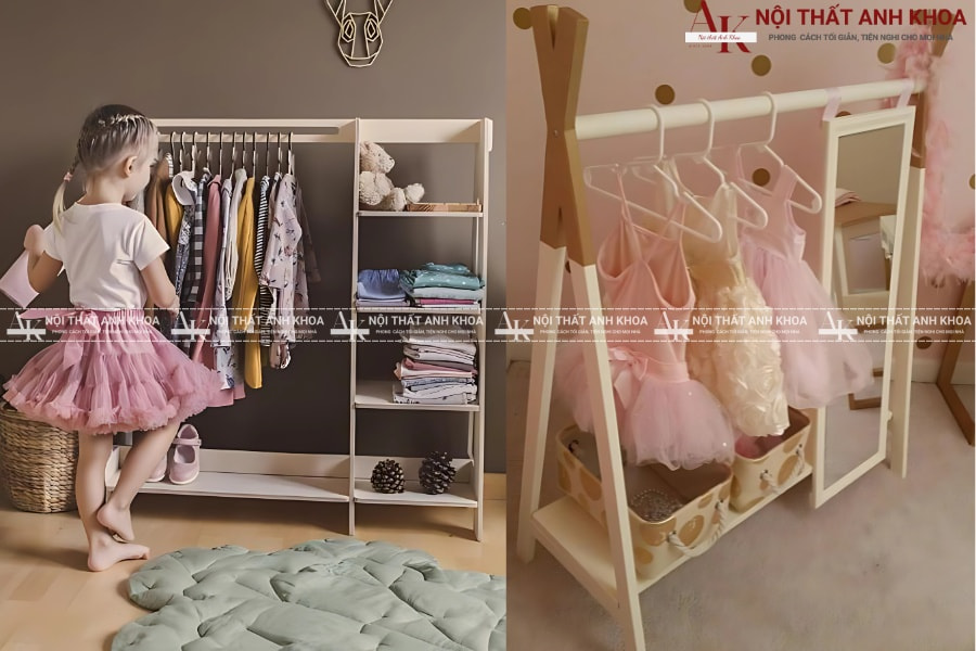 Tủ treo quần áo cho bé - An toàn và ngộ nghĩnh Tủ treo quần áo cho bé - An toàn và ngộ nghĩnh