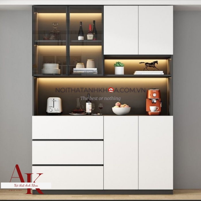 Tủ Bếp Cánh Kính Gỗ Công Nghiệp Đẹp Hiện Đại Giá Rẻ Tủ Bếp Cánh Kính Gỗ Công Nghiệp Đẹp Hiện Đại Giá Rẻ