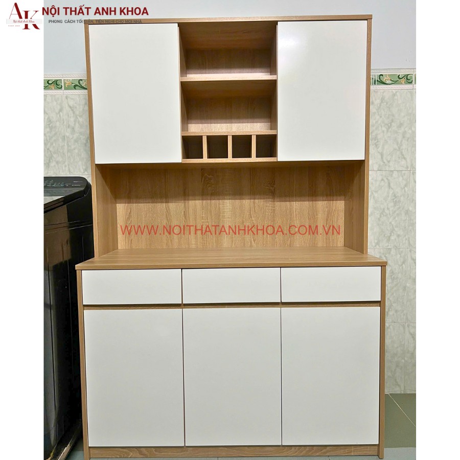 Tủ bếp mini cho phòng trọ gỗ công nghiệp MDF chống ẩm Tủ bếp mini cho phòng trọ gỗ công nghiệp MDF chống ẩm
