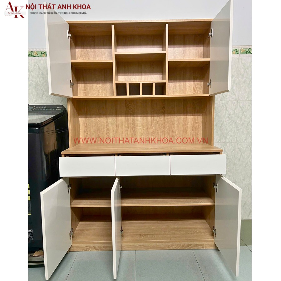 Không gian bên trong của tủ bếp mini gỗ MDF Không gian bên trong của tủ bếp mini gỗ MDF
