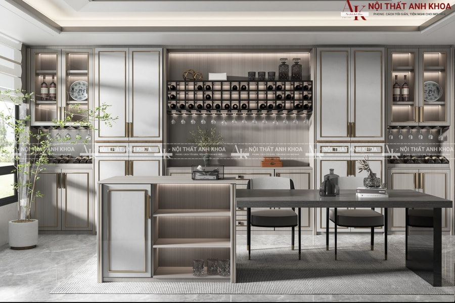Mẫu tủ bếp thông minh giúp tiết kiệm diện tich tối đa Mẫu tủ bếp thông minh giúp tiết kiệm diện tich tối đa