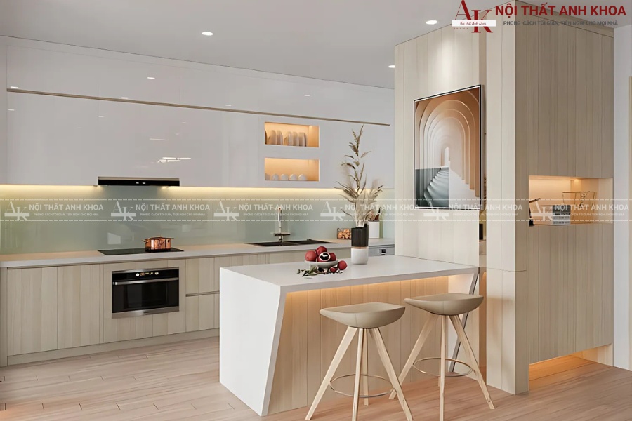 Mẫu tủ bếp quầy bar bằng gỗ - Lựa chọn hàng đầu cho gia đình trẻ Mẫu tủ bếp quầy bar bằng gỗ - Lựa chọn hàng đầu cho gia đình trẻ