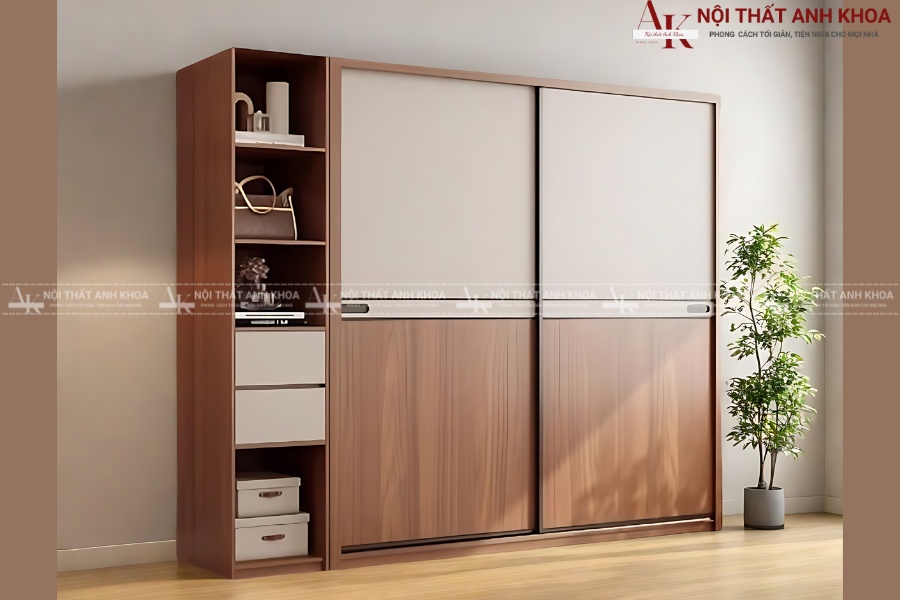 Tủ cánh trượt phủ Melamine/Laminate Tủ cánh trượt phủ Melamine/Laminate