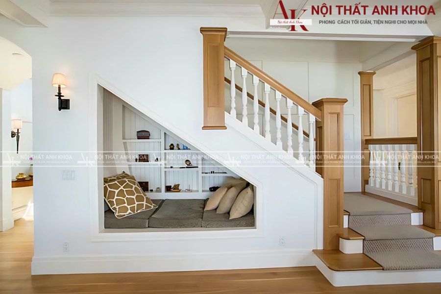 Gợi ý thiết kế tủ gầm cầu thang cho căn hộ chung cư Gợi ý thiết kế tủ gầm cầu thang cho căn hộ chung cư