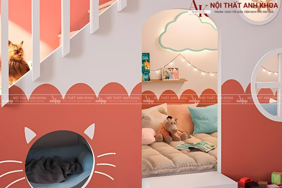 Thiết kế tủ âm cầu thang tối ưu diện tích Thiết kế tủ âm cầu thang tối ưu diện tích