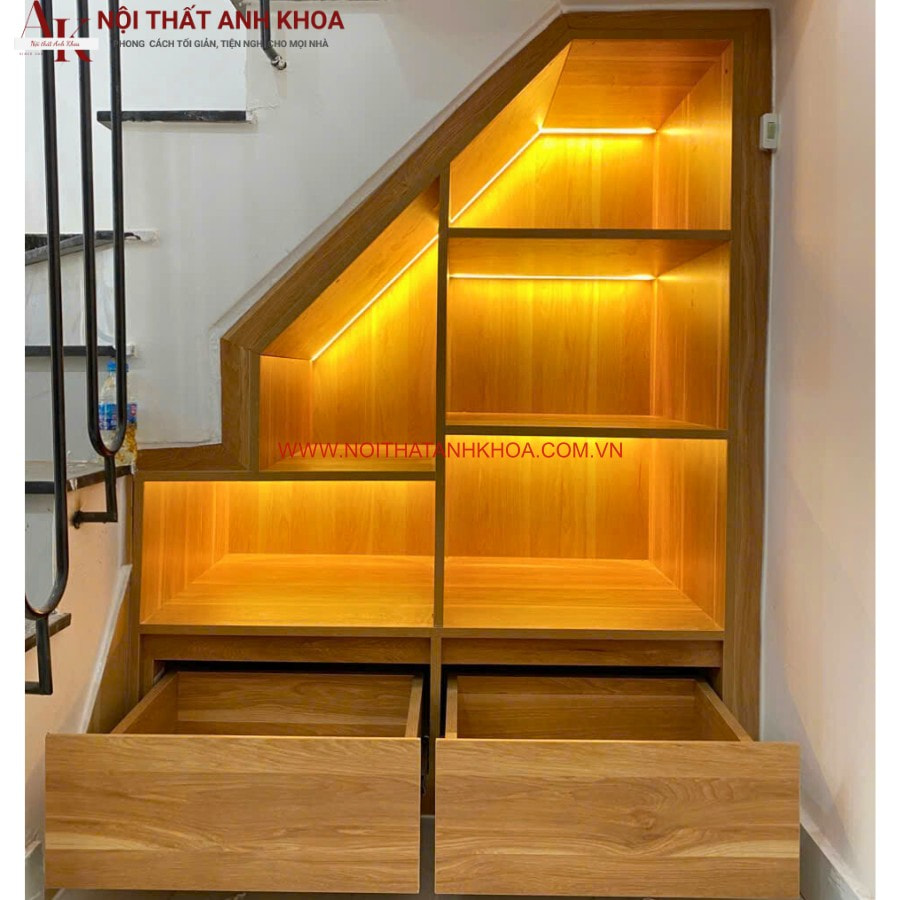 Hệ thống ngăn kéo tiện lợi của tủ gầm cầu thang Hệ thống ngăn kéo tiện lợi của tủ gầm cầu thang