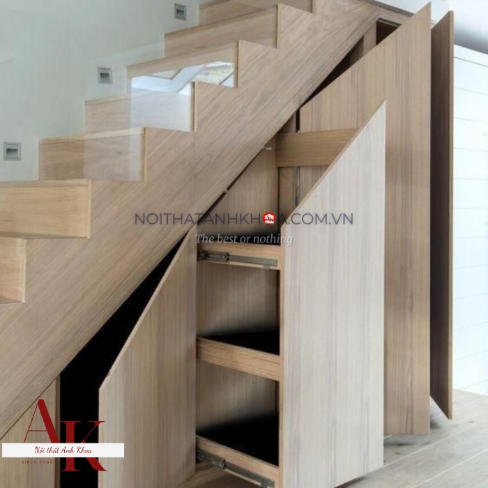 Tủ Cầu Thang Gỗ Mdf Cao Cấp Tiện Lợi Tủ Cầu Thang Gỗ Mdf Cao Cấp Tiện Lợi