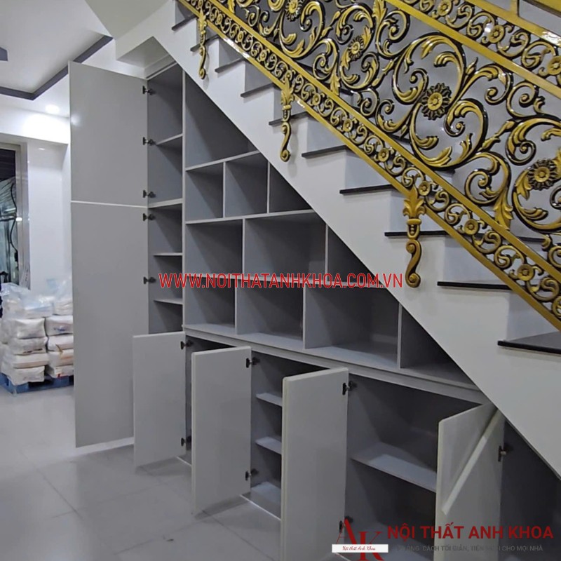Tủ Cầu Thang Gỗ Công Nghiệp Đẹp Hiện Đại Giá Tốt Tủ Cầu Thang Gỗ Công Nghiệp Đẹp Hiện Đại Giá Tốt