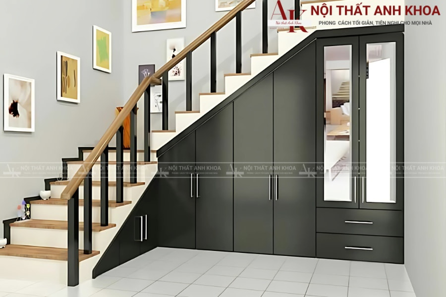 Tủ quần áo gầm cầu thang - Giải pháp không gian thông minh Tủ quần áo gầm cầu thang - Giải pháp không gian thông minh