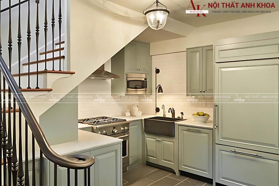 Tủ âm cầu thang cho nhà mặt đất diện tích hẹp Tủ âm cầu thang cho nhà mặt đất diện tích hẹp