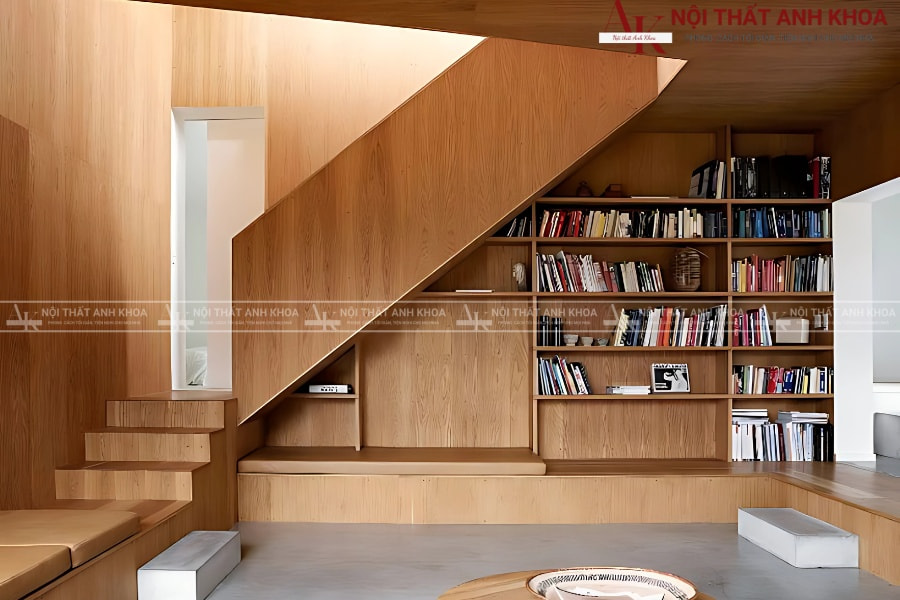 Tủ âm cầu thang - Giải pháp tiện lợi cho nhà phố Tủ âm cầu thang - Giải pháp tiện lợi cho nhà phố
