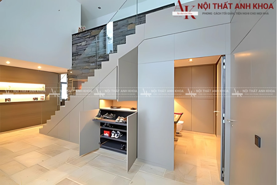 Tủ cầu thang phù hợp với nhà phố, căn hộ Tủ cầu thang phù hợp với nhà phố, căn hộ