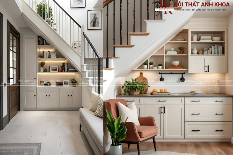 Tủ cầu thang - Tối ưu mọi góc nhỏ Tủ cầu thang - Tối ưu mọi góc nhỏ