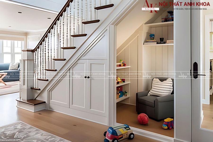 Tủ cầu thang gỗ - Gọn gàng, tuyệt đối Tủ cầu thang gỗ - Gọn gàng, tuyệt đối