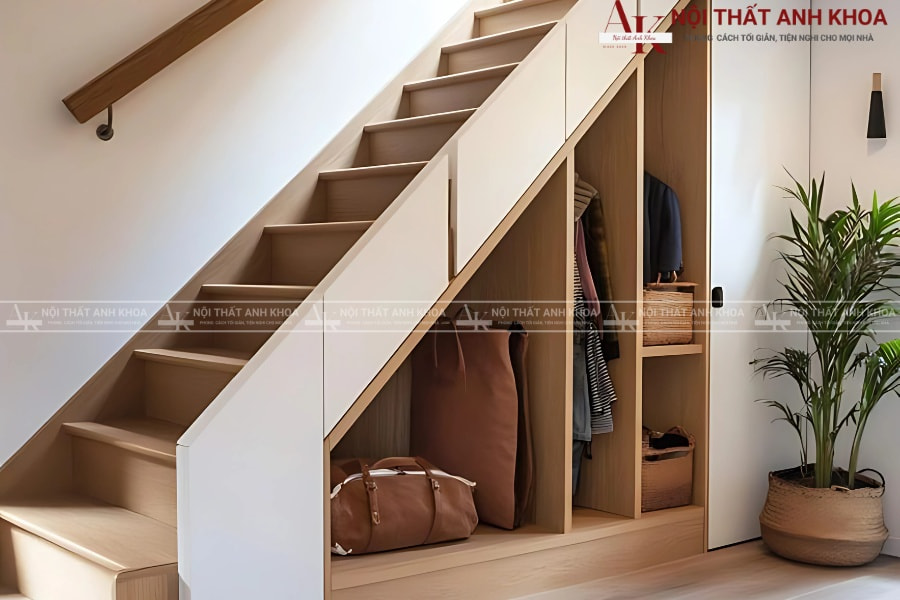 Tủ cầu thang dạng ngăn kéo dễ dùng Tủ cầu thang dạng ngăn kéo dễ dùng