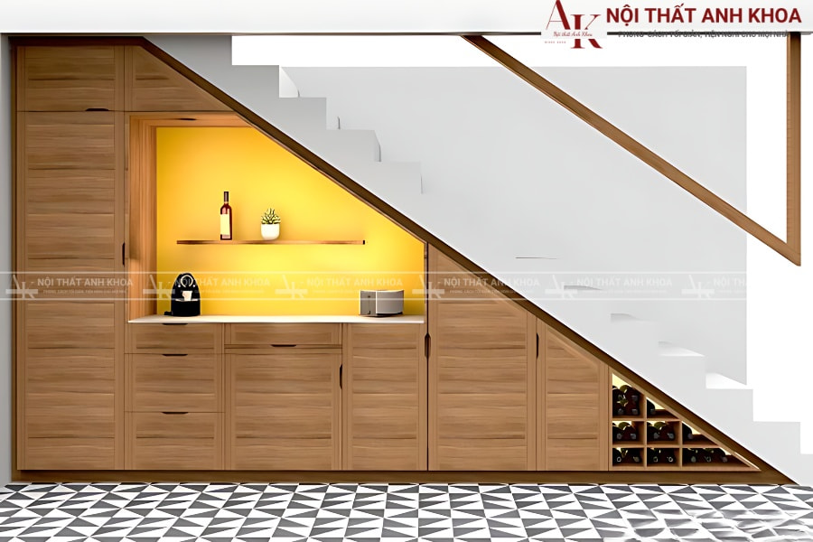 Ý tưởng thiết kế tủ cầu thang đẹp mê Ý tưởng thiết kế tủ cầu thang đẹp mê