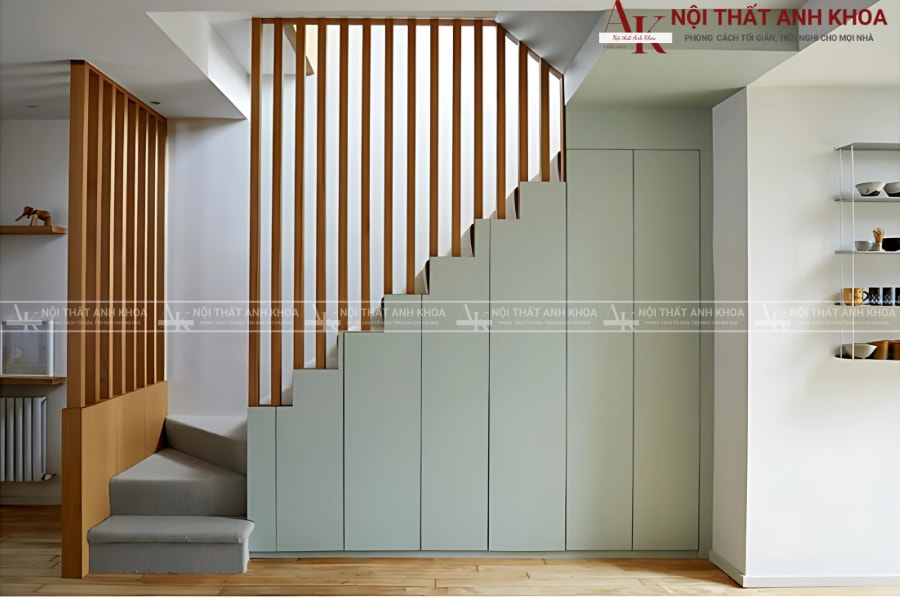 Tủ cầu thang gỗ MDF - Đẳng cấp mọi không gian Tủ cầu thang gỗ MDF - Đẳng cấp mọi không gian