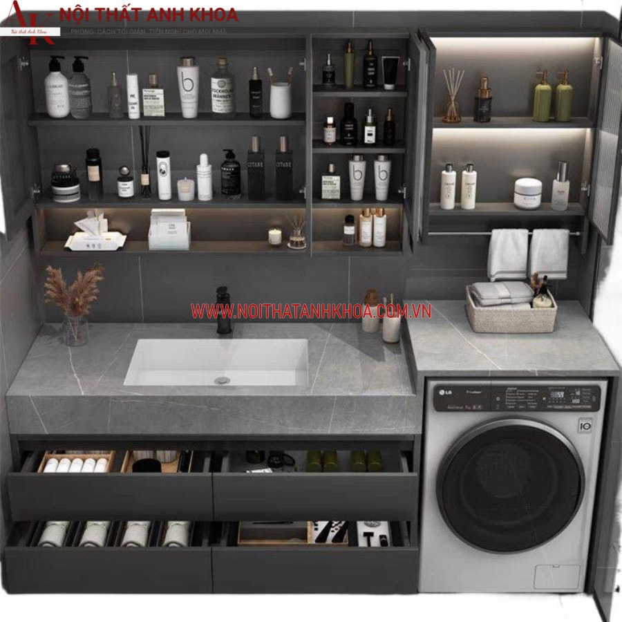 Tủ chậu để máy giặt và Lavabo đẹp hiện đại phong cách Tủ chậu để máy giặt và Lavabo đẹp hiện đại phong cách