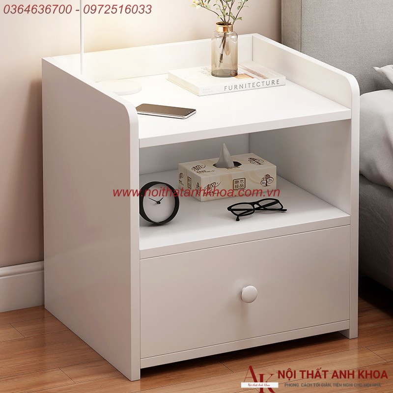 Tủ Đầu Giường Giá Rẻ Gỗ MDF Đẹp Sang Trọng Tủ Đầu Giường Giá Rẻ Gỗ MDF Đẹp Sang Trọng