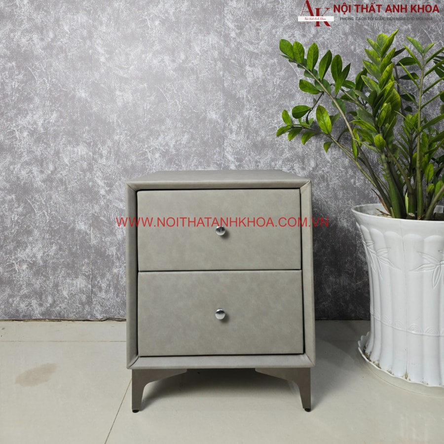 Tủ đầu giường gỗ MDF bọc nệm đẹp giá rẻ, hiện đại Tủ đầu giường gỗ MDF bọc nệm đẹp giá rẻ, hiện đại