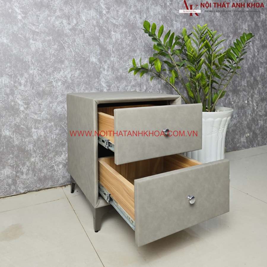 Ngăn kéo tủ đầu giường gỗ MDF bọc nệm đẹp giá rẻ, hiện đại Ngăn kéo tủ đầu giường gỗ MDF bọc nệm đẹp giá rẻ, hiện đại