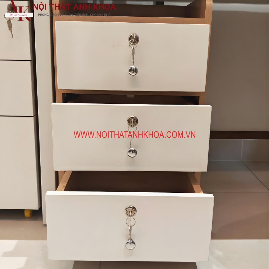 Tủ đầu giường gỗ MDF có khóa đẹp đa dạng mẫu mã Tủ đầu giường gỗ MDF có khóa đẹp đa dạng mẫu mã