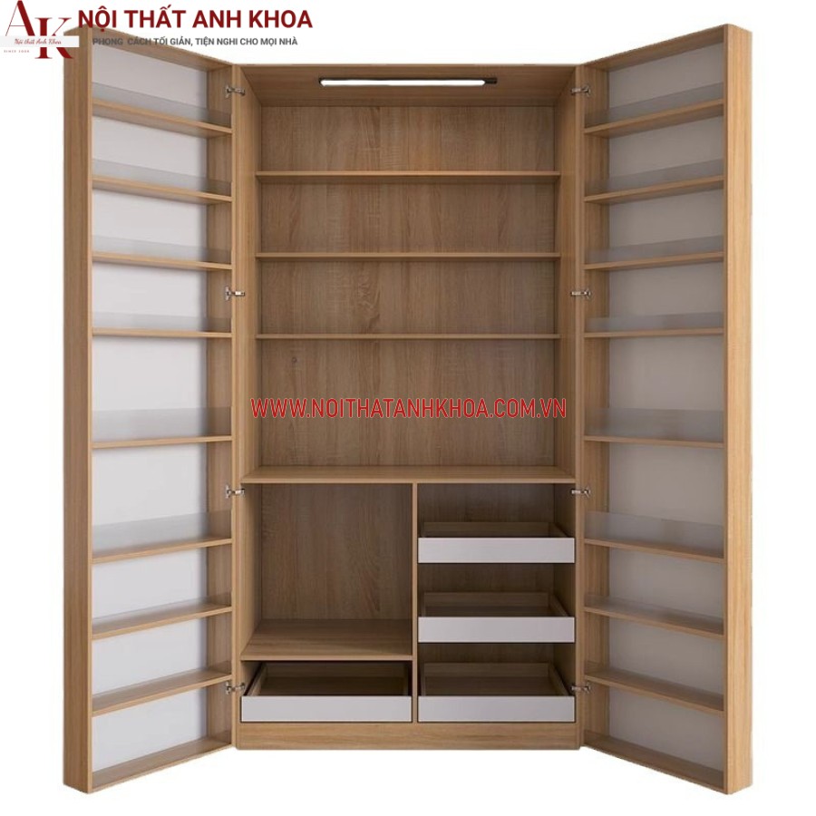 Không gian bên trong của tủ dựng đồ kho nhà bếp gỗ công nghiệp  Không gian bên trong của tủ dựng đồ kho nhà bếp gỗ công nghiệp