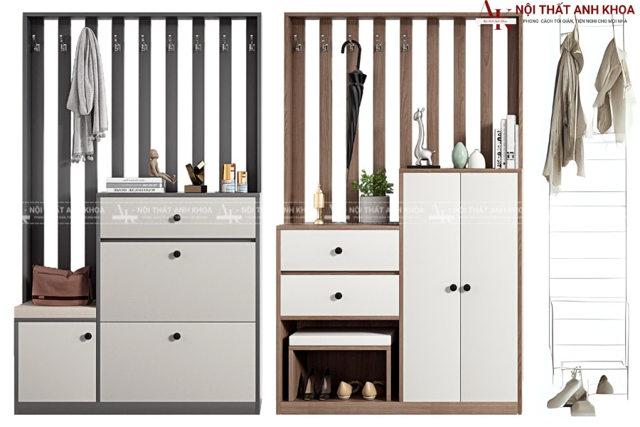 Mẫu tủ giày gỗ công nghiệp cho căn hộ hiện đại  Mẫu tủ giày gỗ công nghiệp cho căn hộ hiện đại