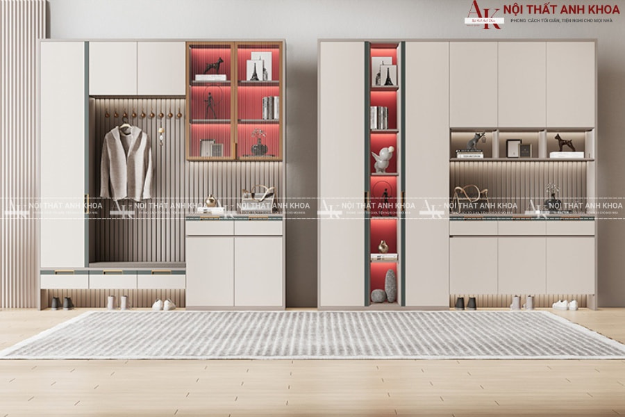 Mẫu tủ giày dép tối giản - Sang trọng từ gỗ công nghiệp MDF Mẫu tủ giày dép tối giản - Sang trọng từ gỗ công nghiệp MDF