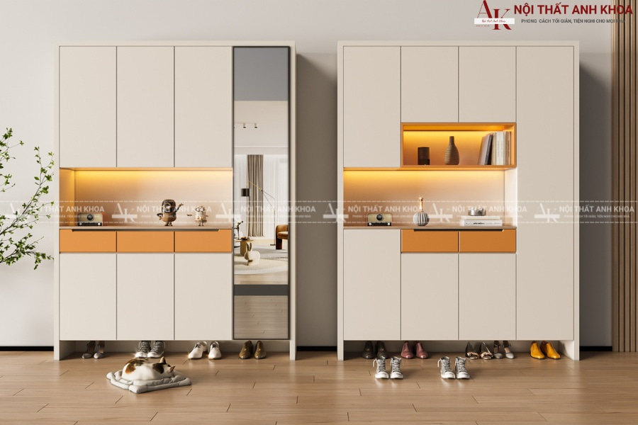 Tủ giày sang trọng gỗ MDF - Lựa chọn thông minh cho nhà nhỏ Tủ giày sang trọng gỗ MDF - Lựa chọn thông minh cho nhà nhỏ