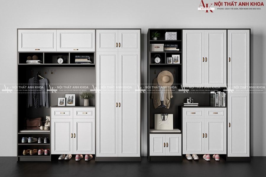 Tủ giày kịch trần MDF - Điểm nhấn nội thất đẹp Tủ giày kịch trần MDF - Điểm nhấn nội thất đẹp