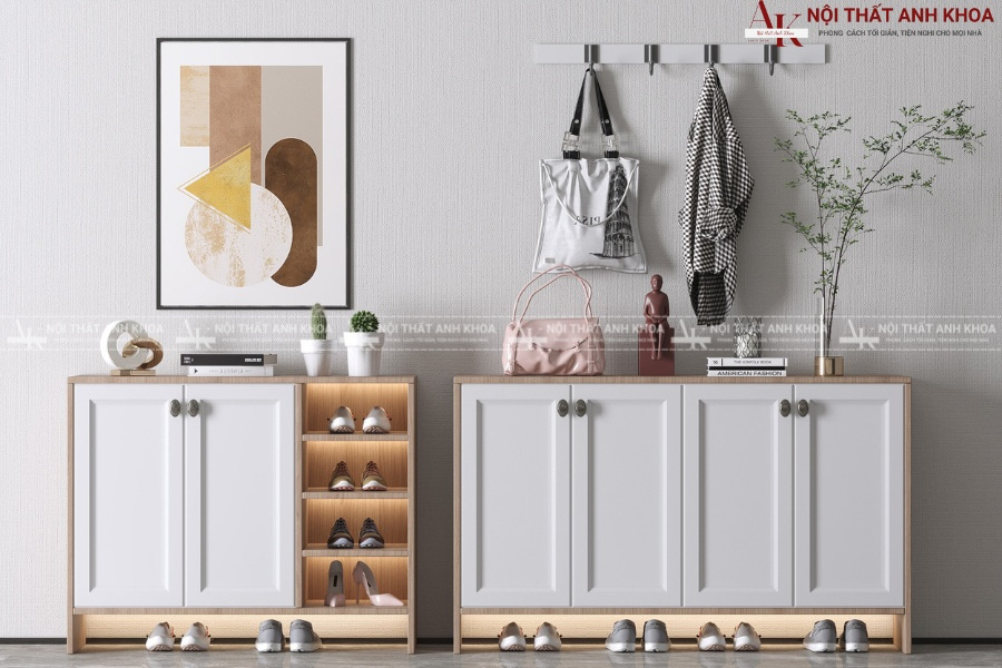 Tủ giày gỗ MDF - Hơn cả một nơi cất giữ giày dép Tủ giày gỗ MDF - Hơn cả một nơi cất giữ giày dép